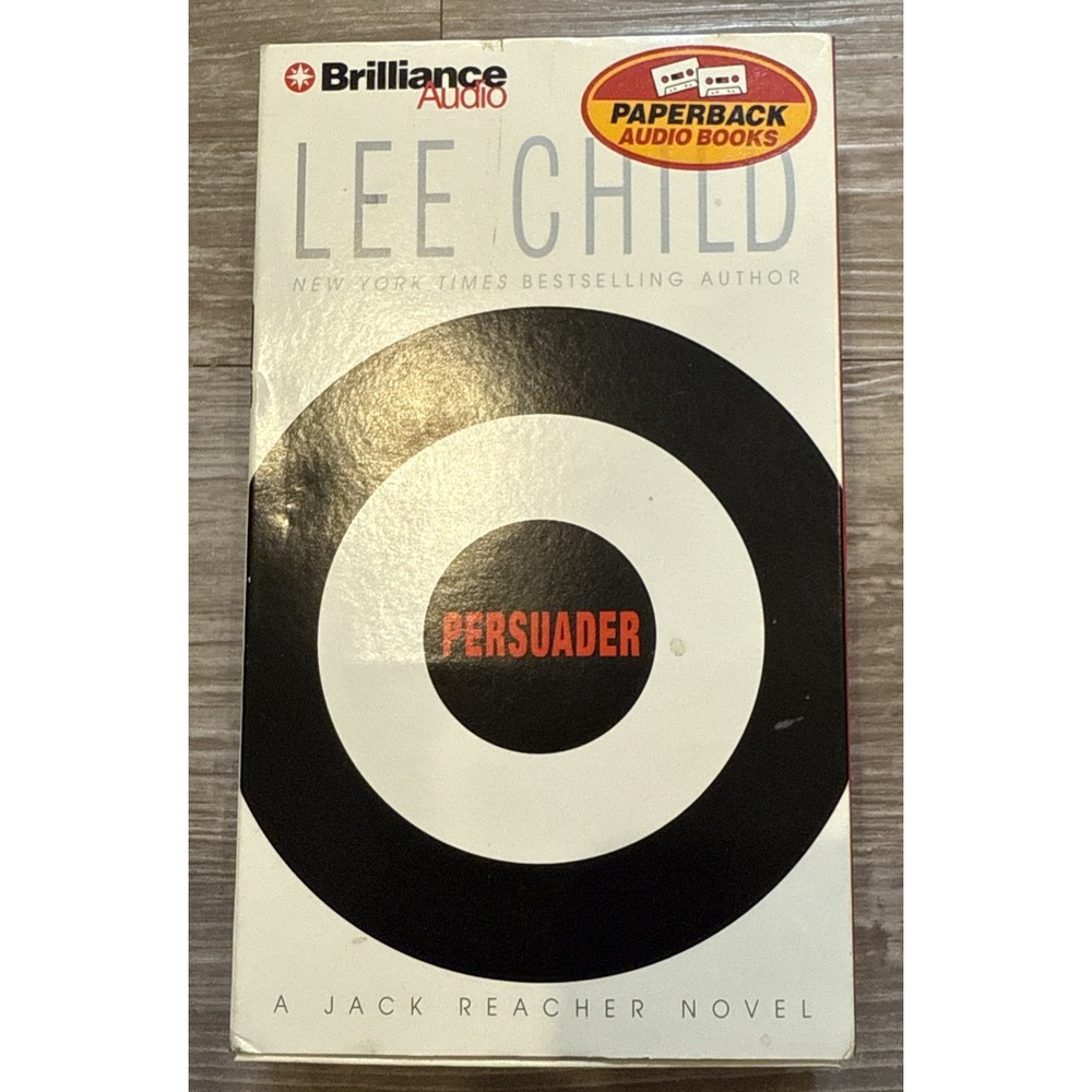 Persuader by Lee Child,‎ a Jack Reacher Series Novel - 4 Audio Cassettes - VG+